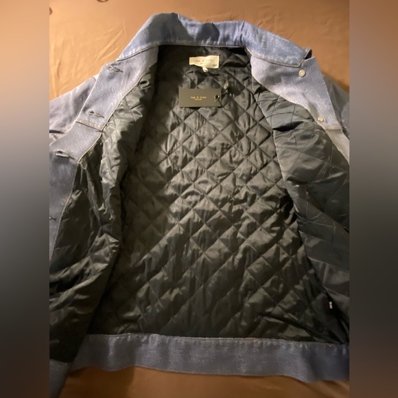 Rag & Bone Bryon Liquid Miramar Trucker Jacket Pant set - Picture 4 of 14